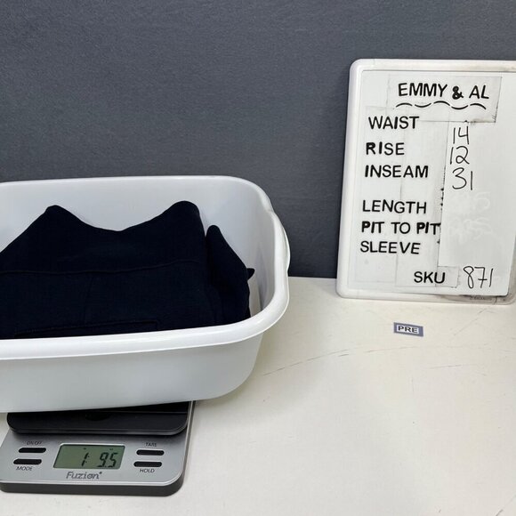 Cabi Womens Coco Wide Leg Trouser Pant Size 6 Long Tall Navy Blue Pockets 3920L - Picture 13 of 13